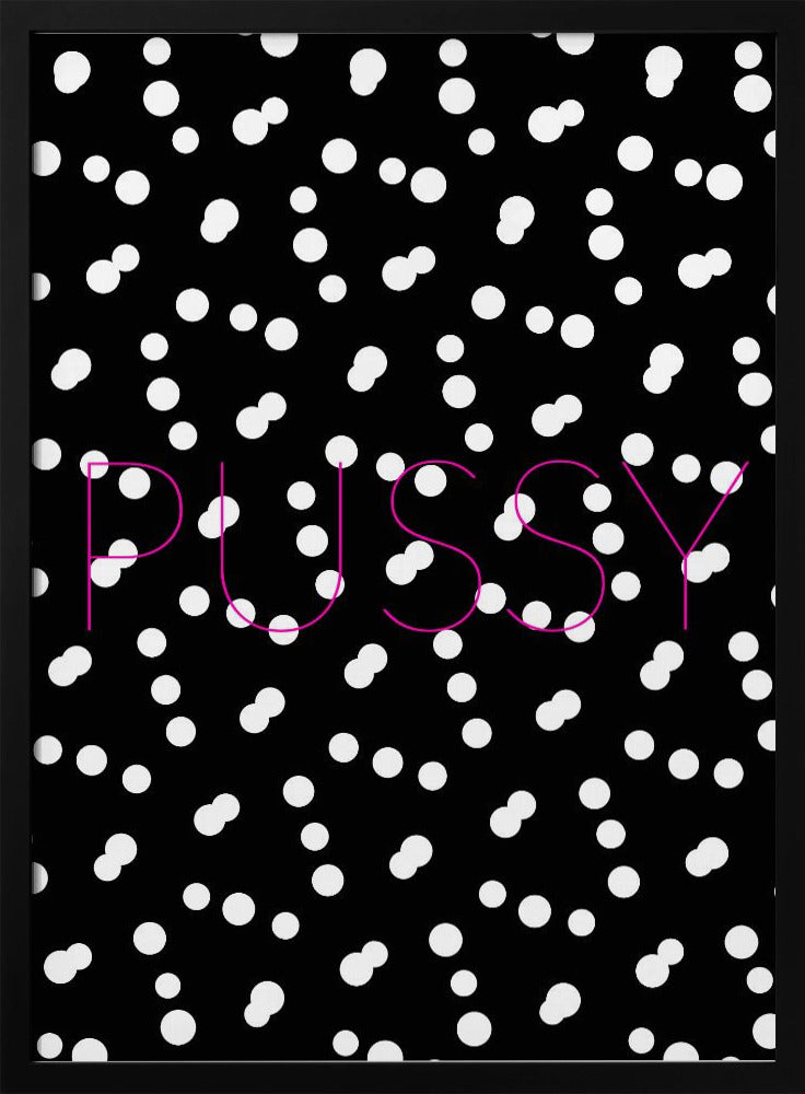 Monochroom Dotscape | Poster