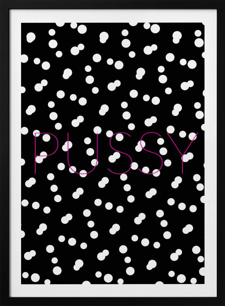 Monochroom Dotscape | Poster