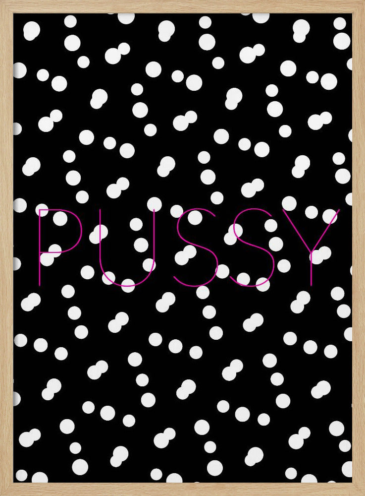 Monochroom Dotscape | Poster