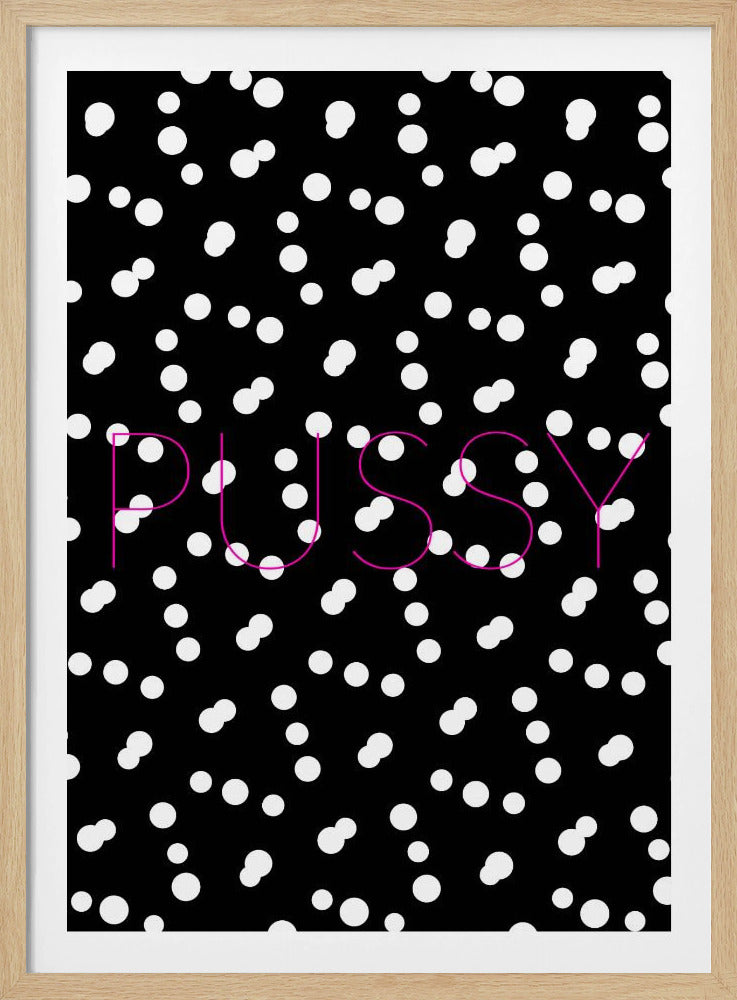 Monochroom Dotscape | Poster