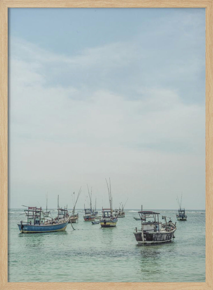 Rustige zeeschepen | Poster