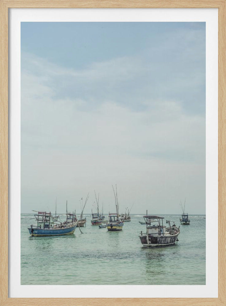 Rustige zeeschepen | Poster
