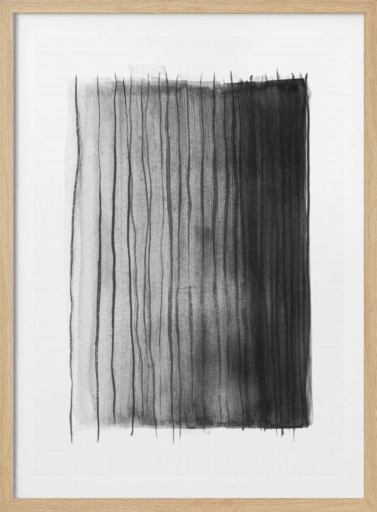 Monochrome lijnen | Poster