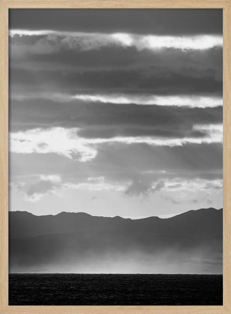 Zwart-wit landschap | Poster