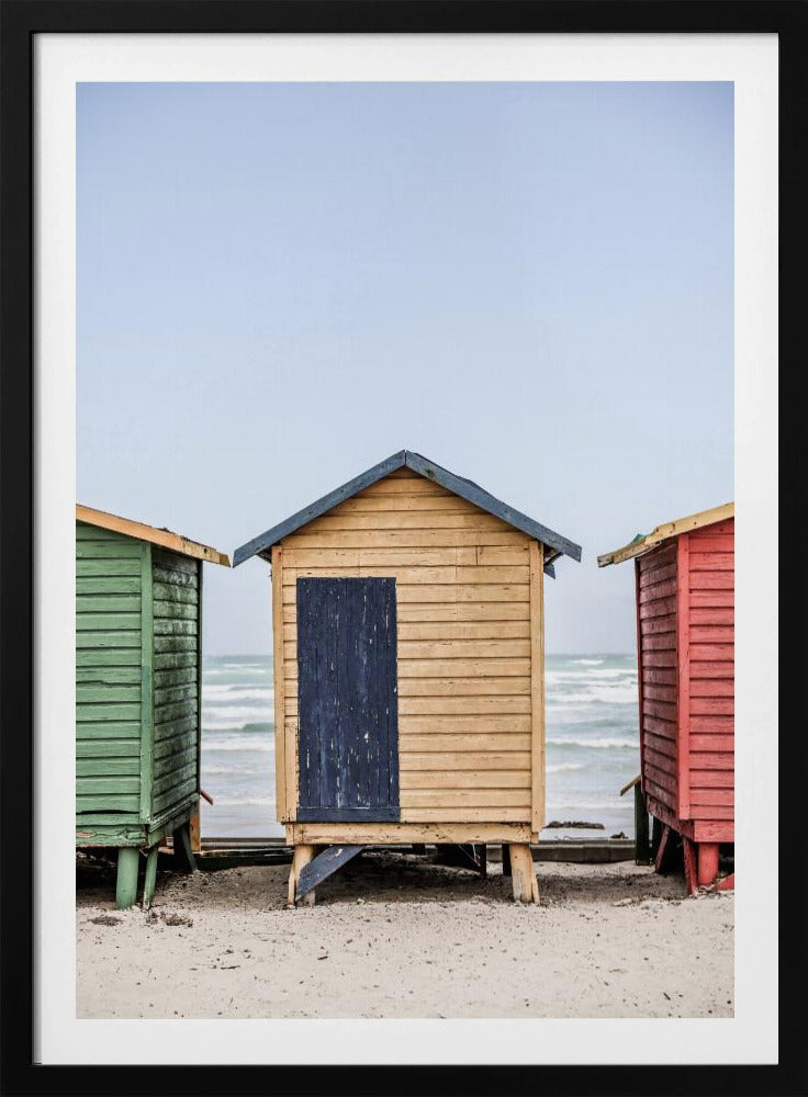 Kleurrijke strandhutten | Poster