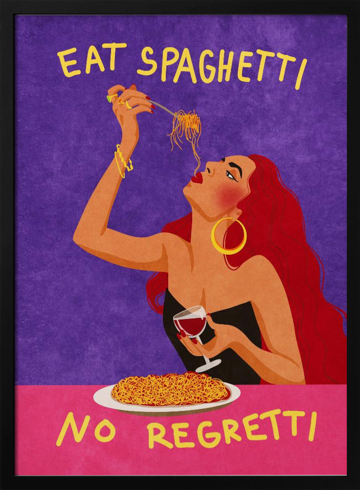 Eet spaghetti zonder spijt | Poster