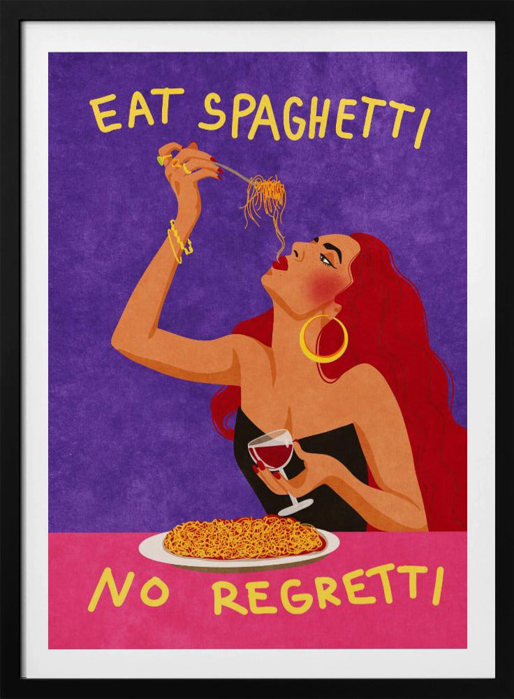 Eet spaghetti zonder spijt | Poster