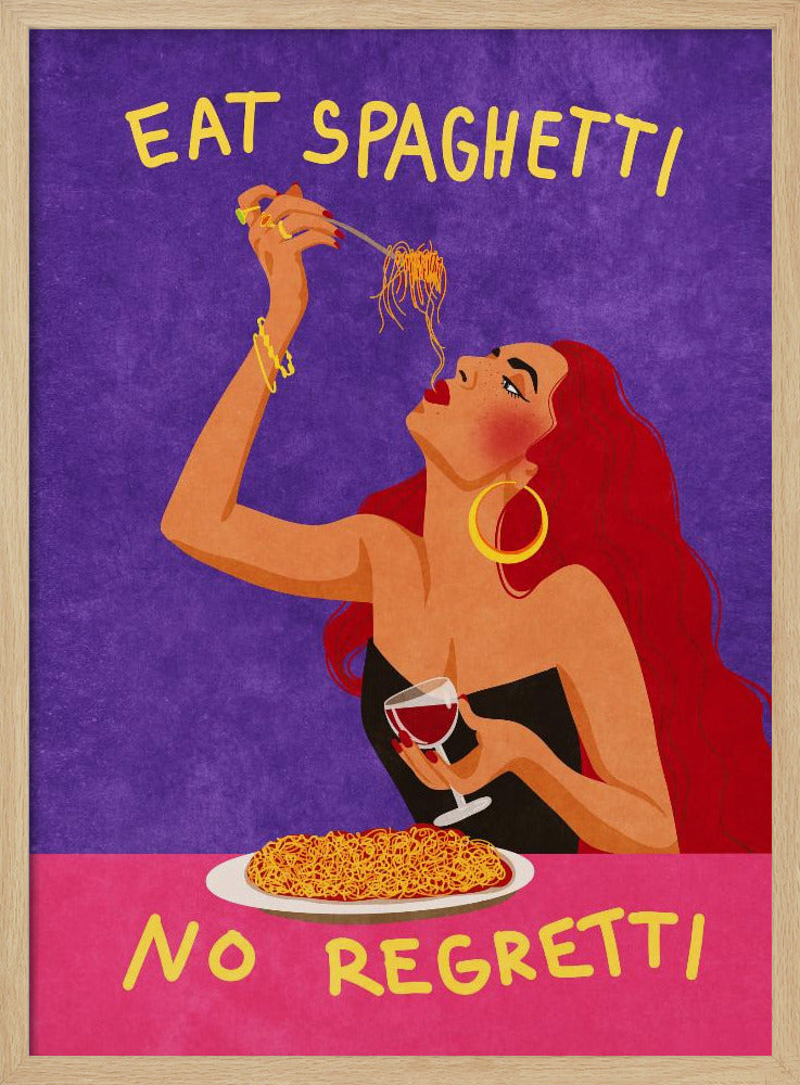 Eet spaghetti zonder spijt | Poster