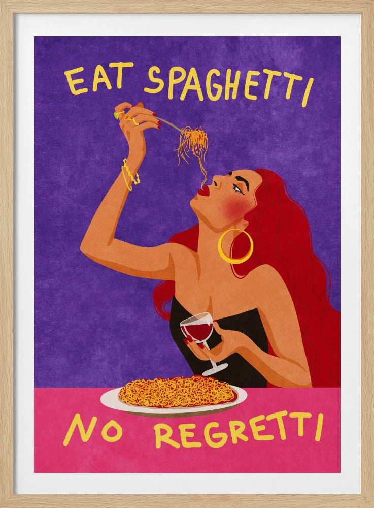 Eet spaghetti zonder spijt | Poster
