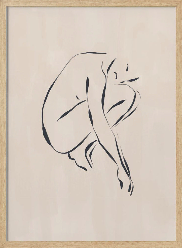 Sitting Contemplating | Poster