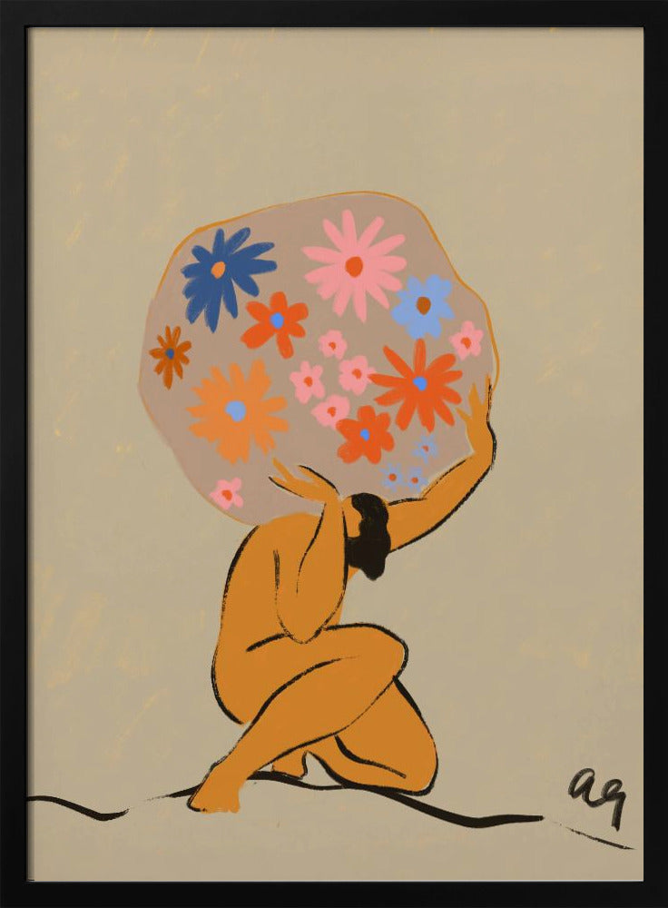 Wereld op haar schouders | Poster
