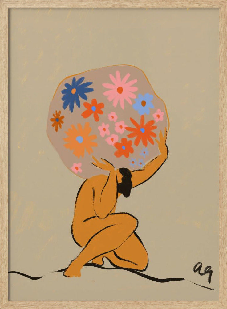 Wereld op haar schouders | Poster