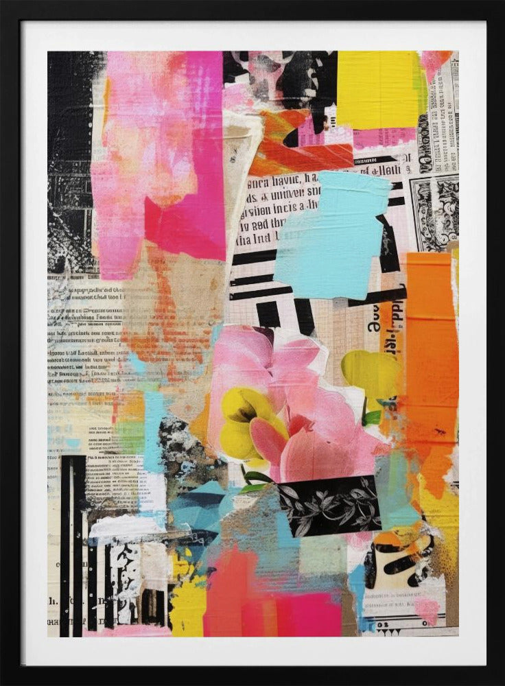Urban Flower Collage | Poster
