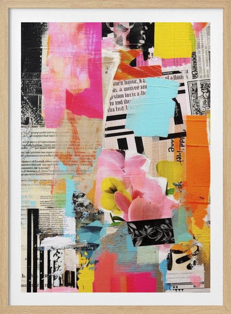 Urban Flower Collage | Poster