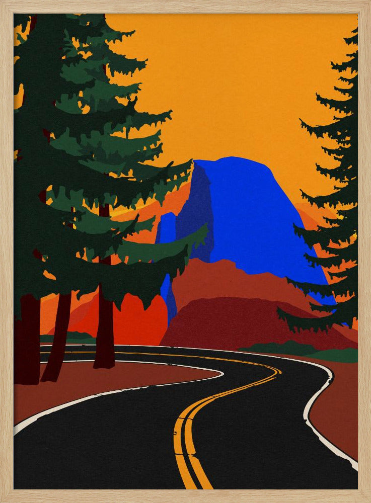 Clacierweg met halve koepel | Poster