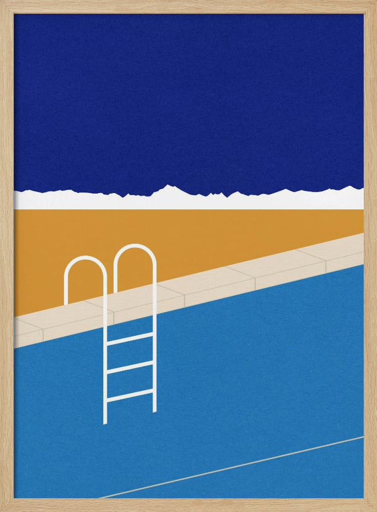 Woestijnzwembad | Poster