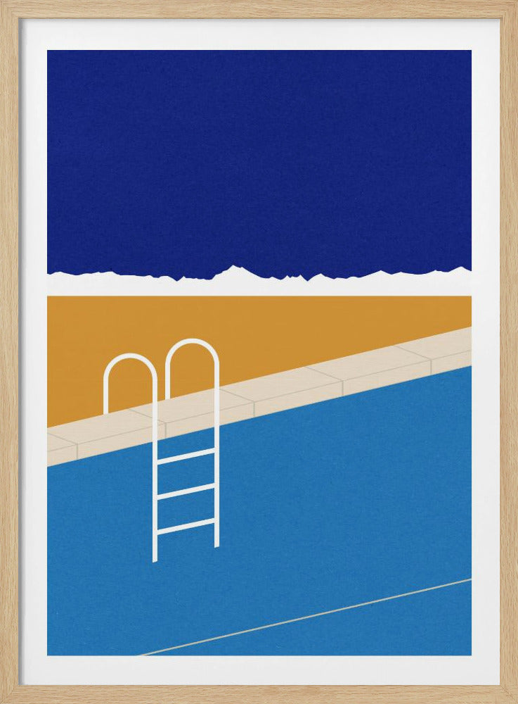 Woestijnzwembad | Poster