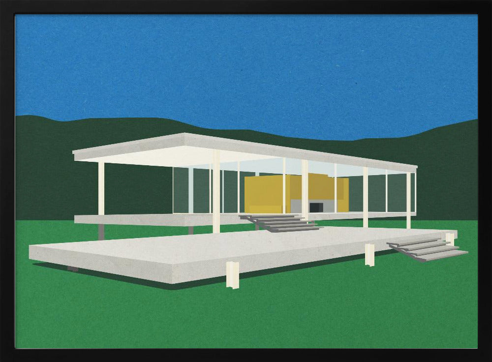 Ludwig Mies Van Der Rohe Farnsworthhuis | Poster
