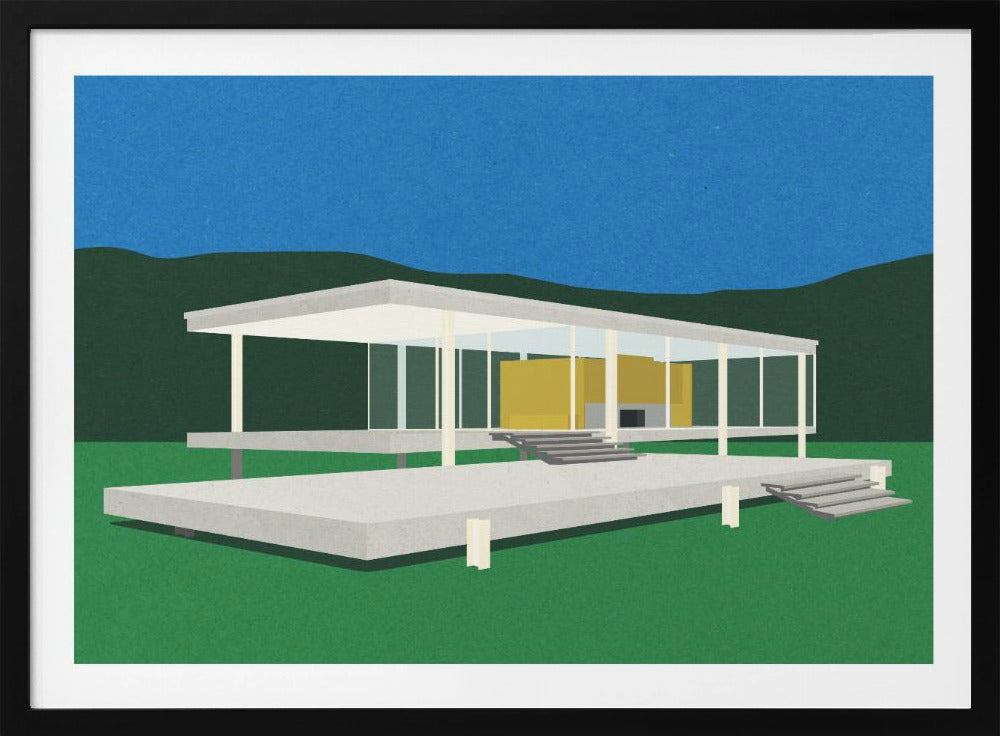 Ludwig Mies Van Der Rohe Farnsworthhuis | Poster