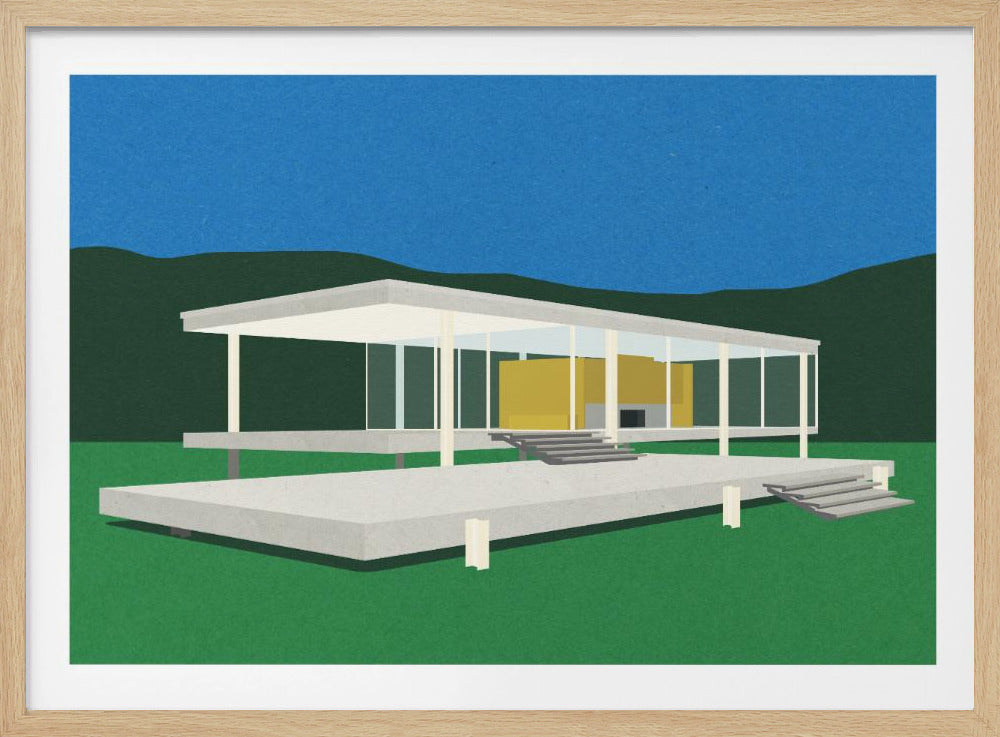 Ludwig Mies Van Der Rohe Farnsworthhuis | Poster
