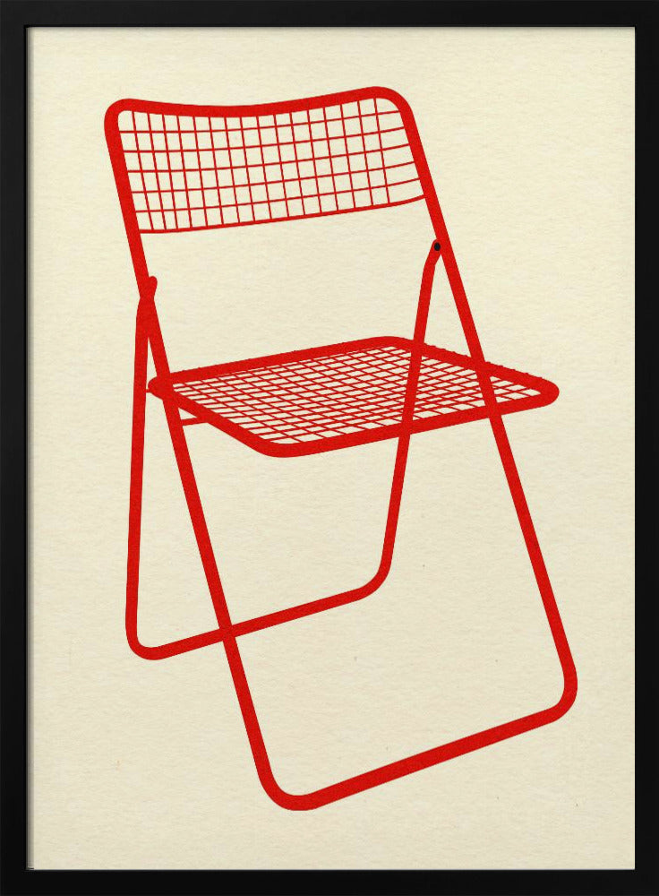 Ted Net Stoel Rood | Poster