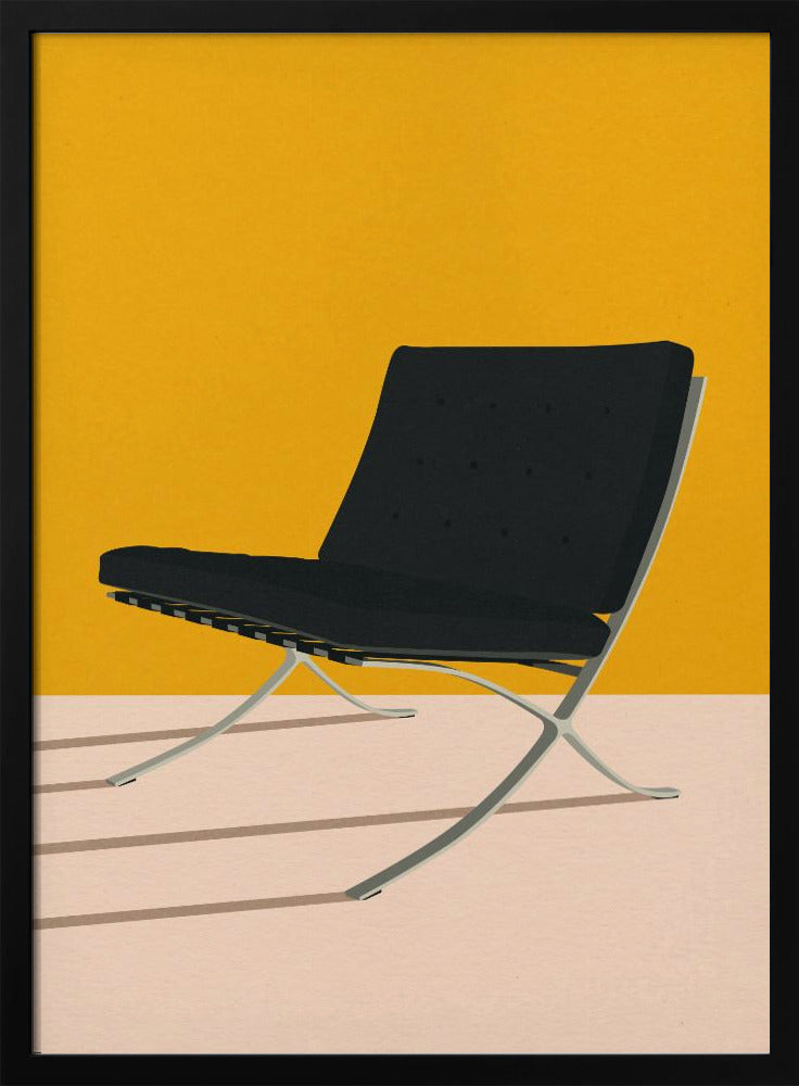 Barcelona-stoel van Mies Van Der Rohe | Poster