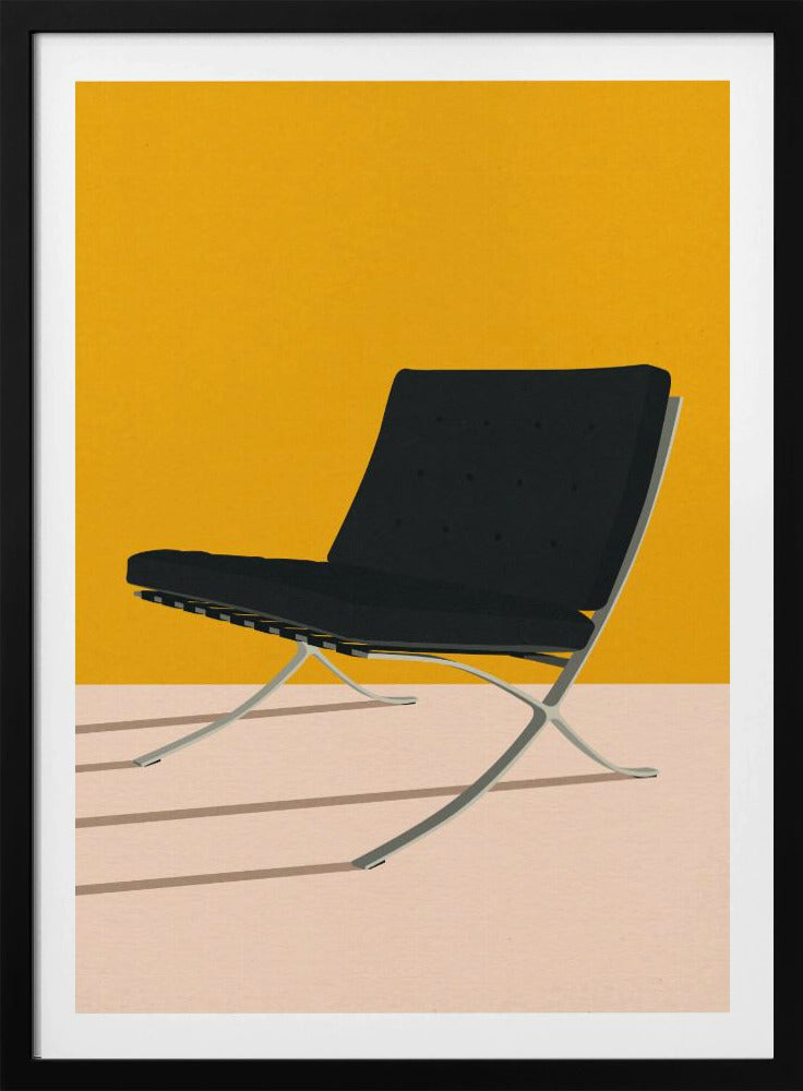 Barcelona-stoel van Mies Van Der Rohe | Poster