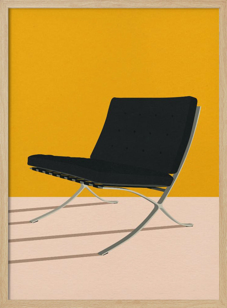 Barcelona-stoel van Mies Van Der Rohe | Poster