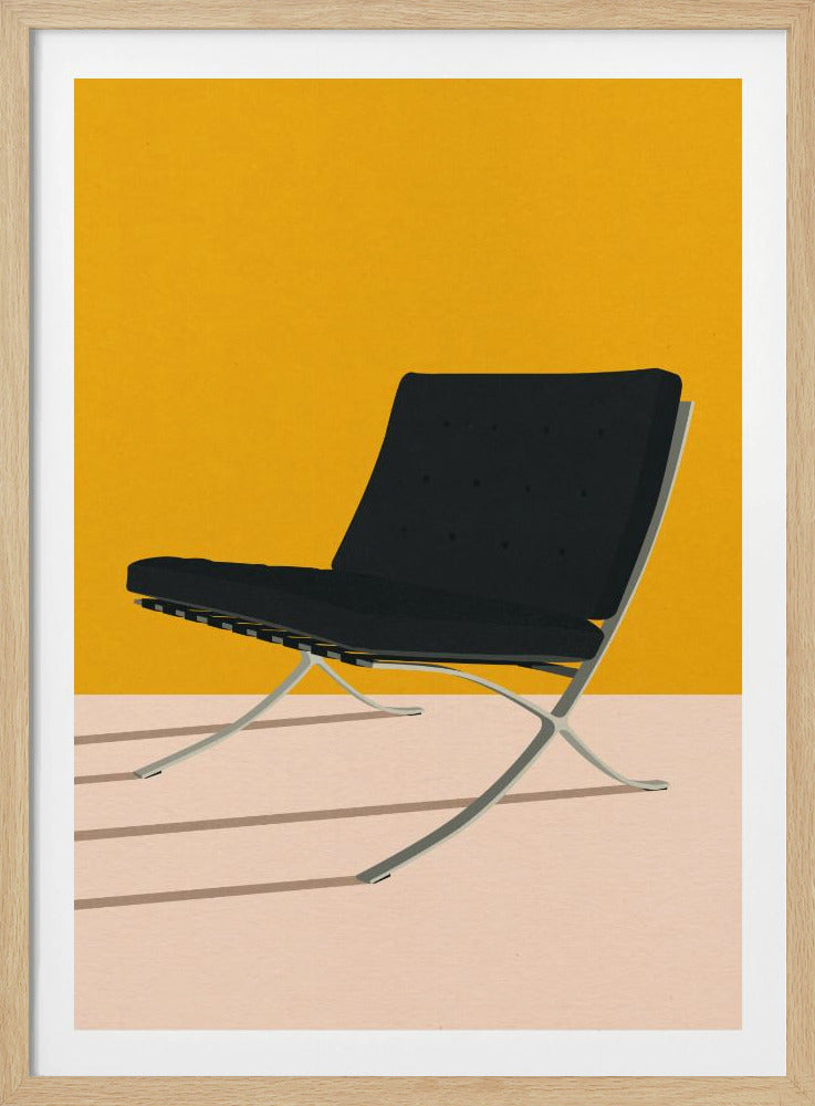 Barcelona-stoel van Mies Van Der Rohe | Poster