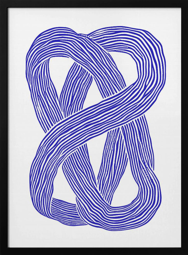Blauwe Infinity Loop | Poster