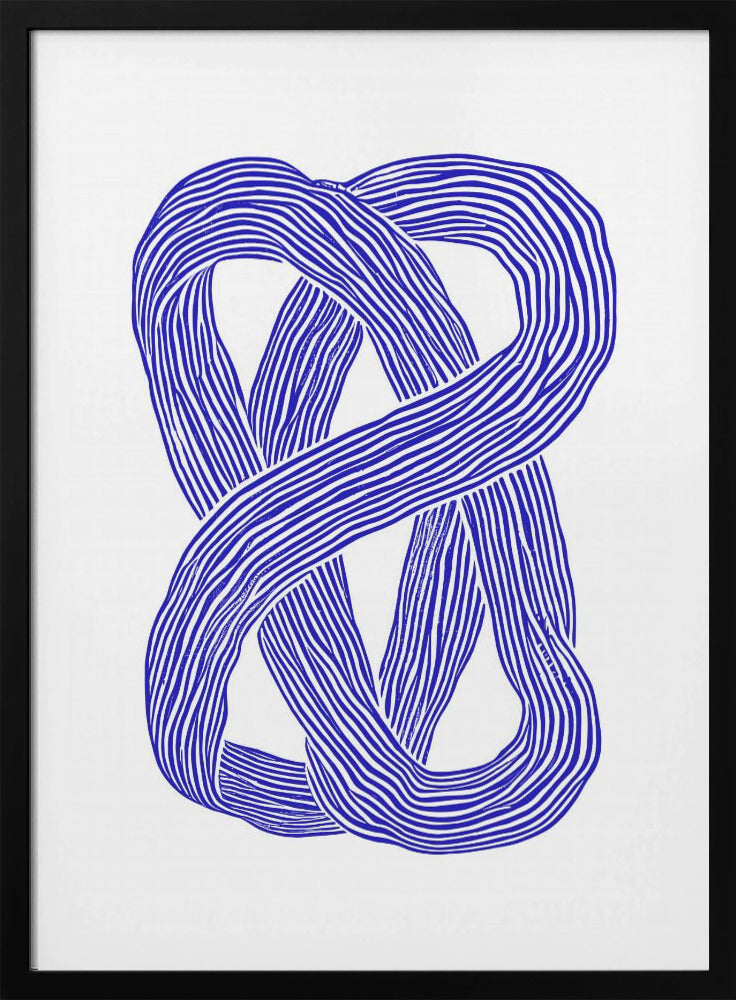 Blauwe Infinity Loop | Poster