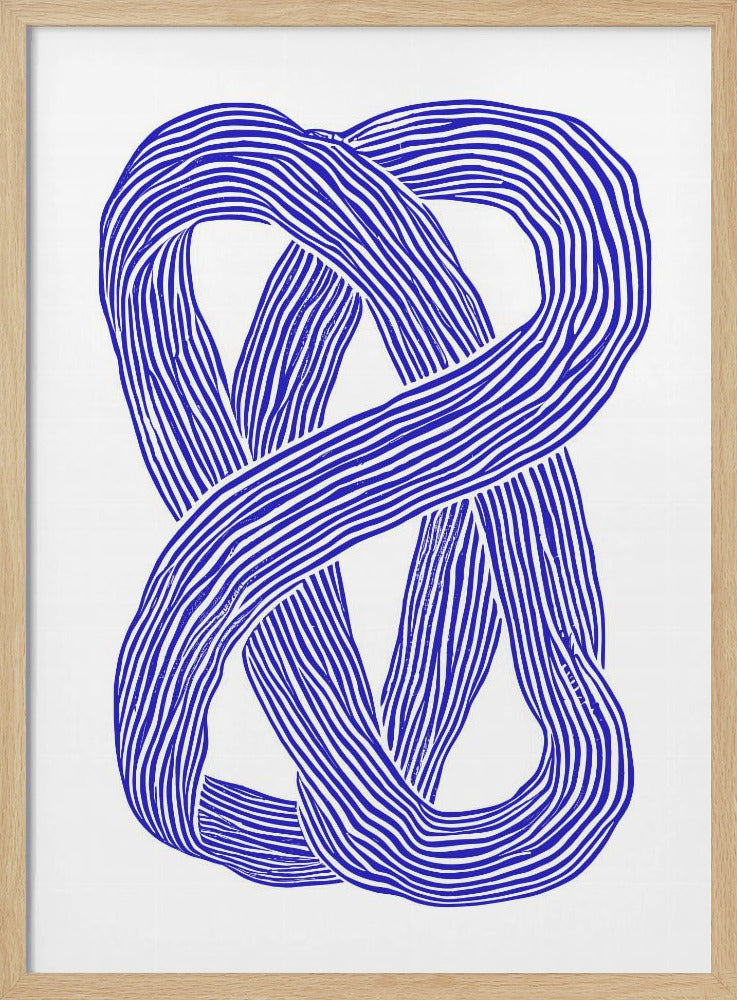 Blauwe Infinity Loop | Poster