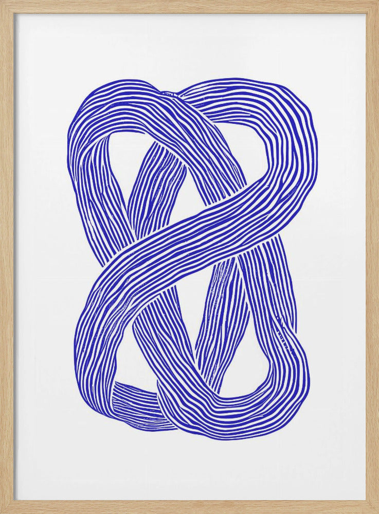 Blauwe Infinity Loop | Poster