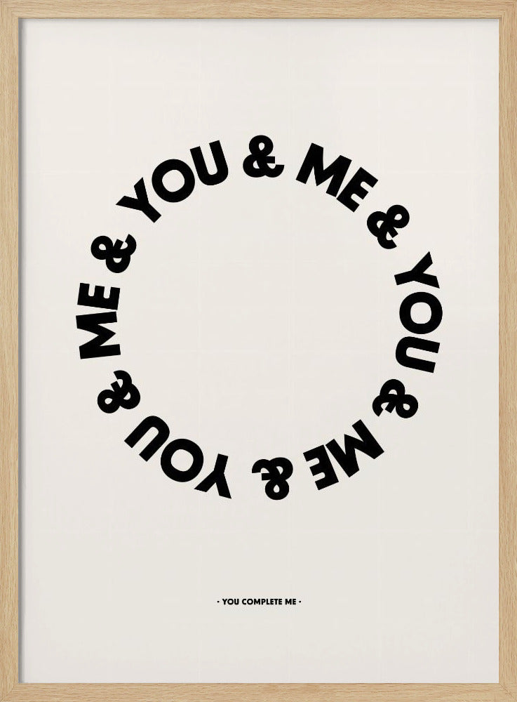 Jij maakt mij compleet | Poster