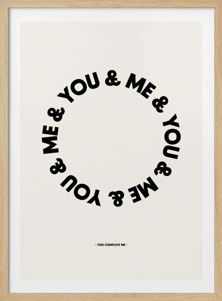 Jij maakt mij compleet | Poster