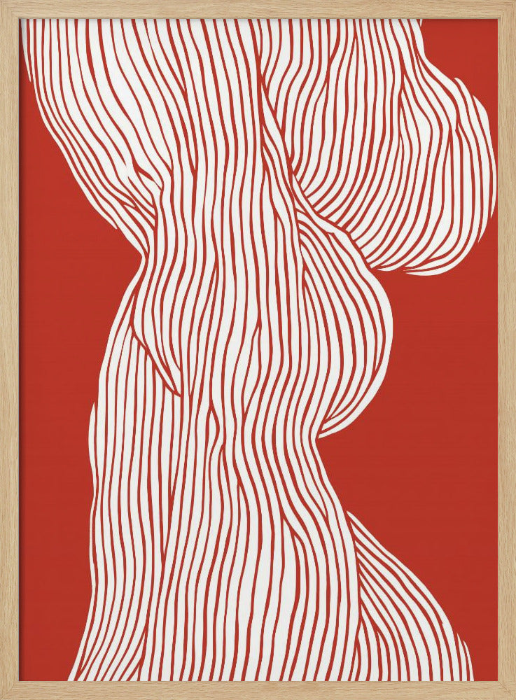 Vloeiende contouren | Poster
