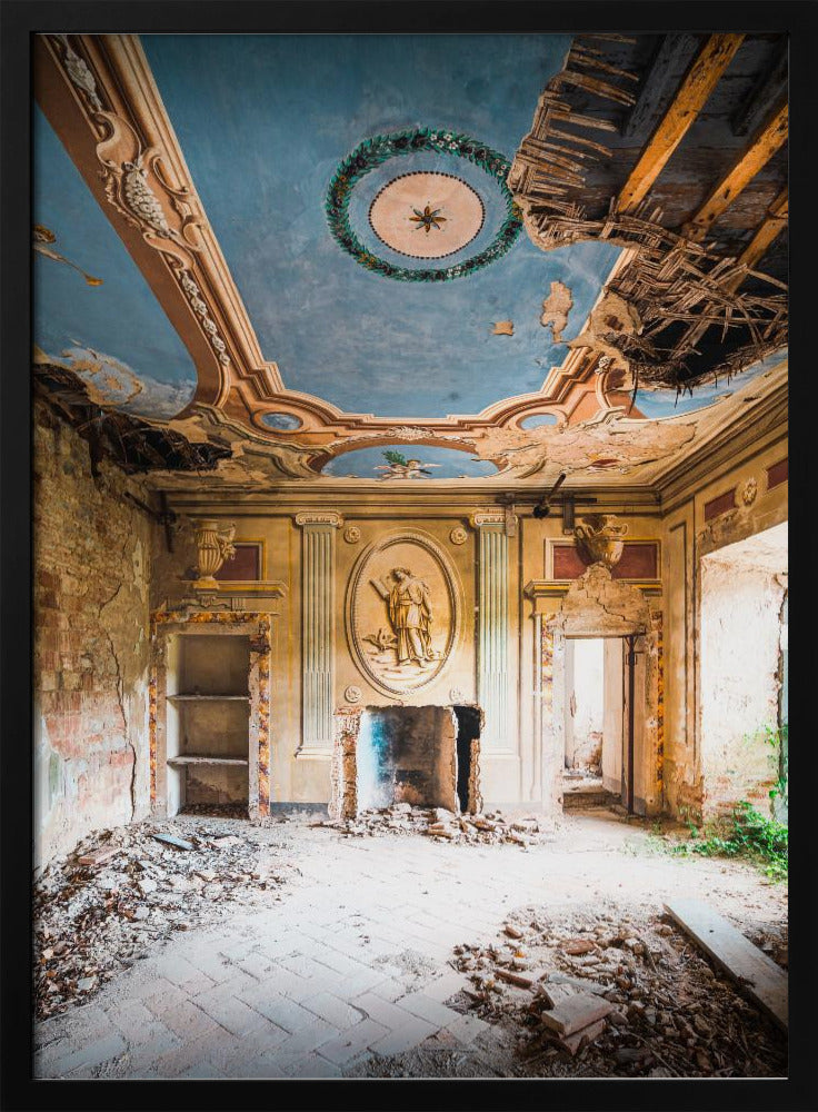 Verlaten villa met fresco | Poster
