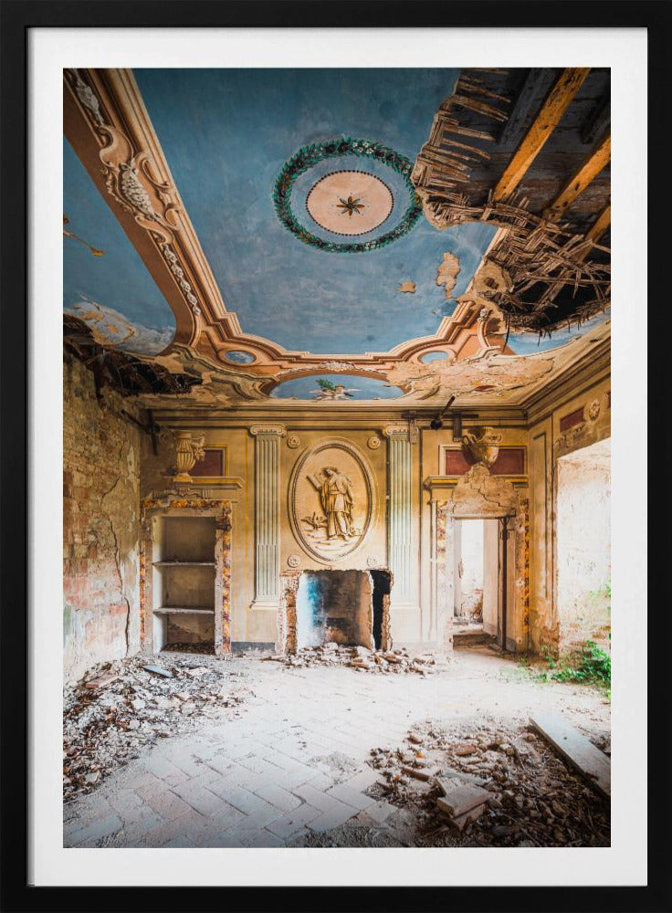 Verlaten villa met fresco | Poster