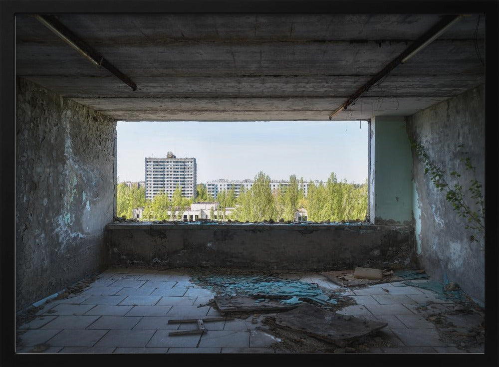 Uitzicht op Pripjat in Tsjernobyl | Poster