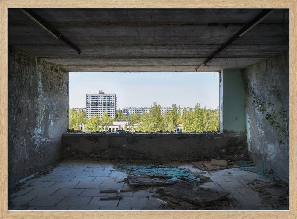 Uitzicht op Pripjat in Tsjernobyl | Poster