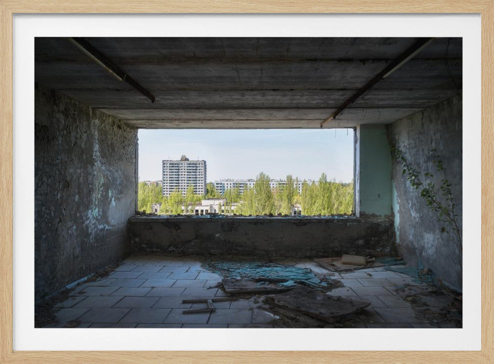 Uitzicht op Pripjat in Tsjernobyl | Poster