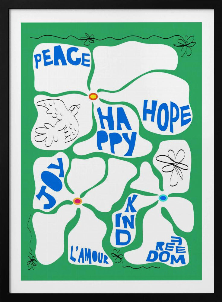 Bloem van de Tijd - Groen | Poster