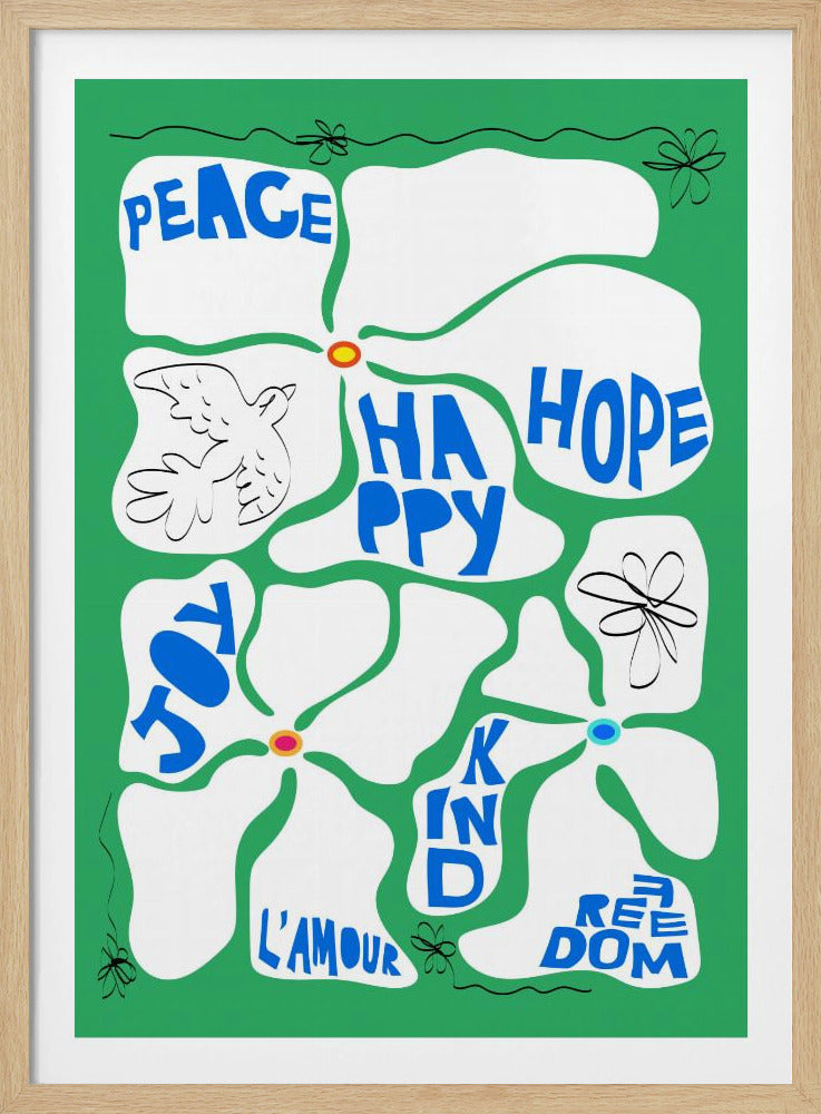 Bloem van de Tijd - Groen | Poster