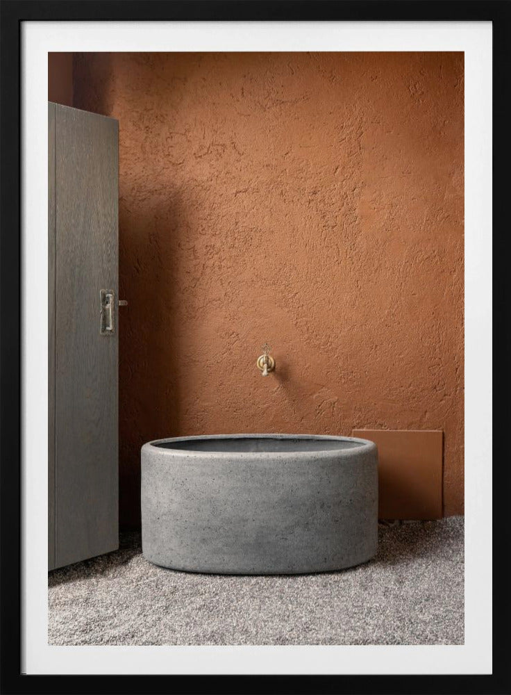 Betonnen bad | Poster