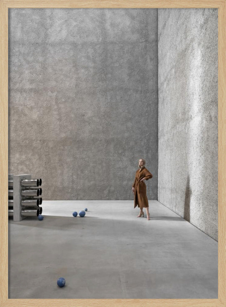 Poseren op beton | Poster