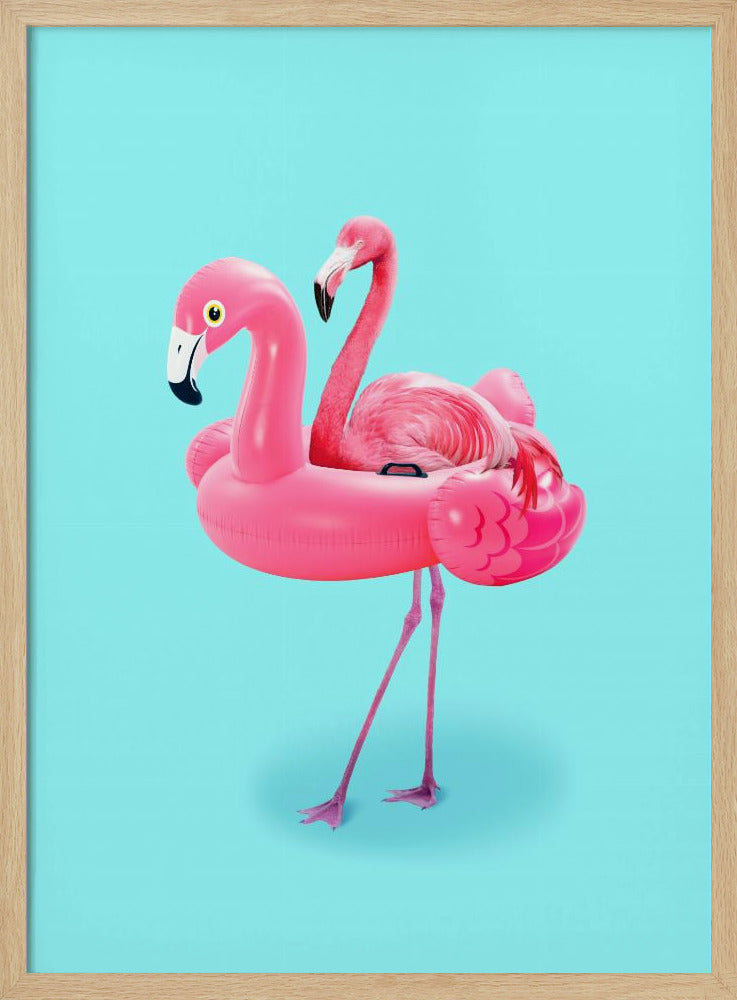 Flamingo op Resort | Poster
