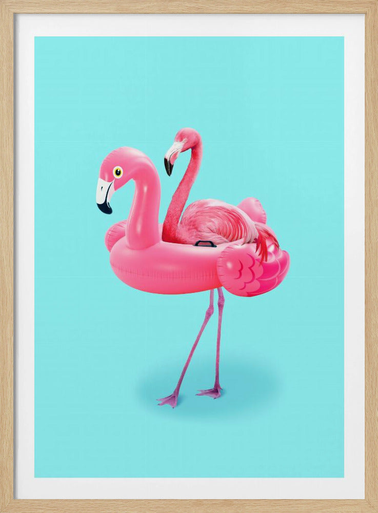 Flamingo op Resort | Poster