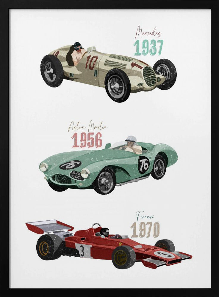 Vintage Raceauto's | Poster