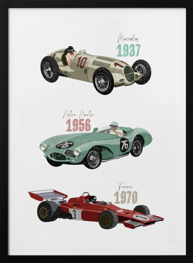 Vintage Raceauto's | Poster