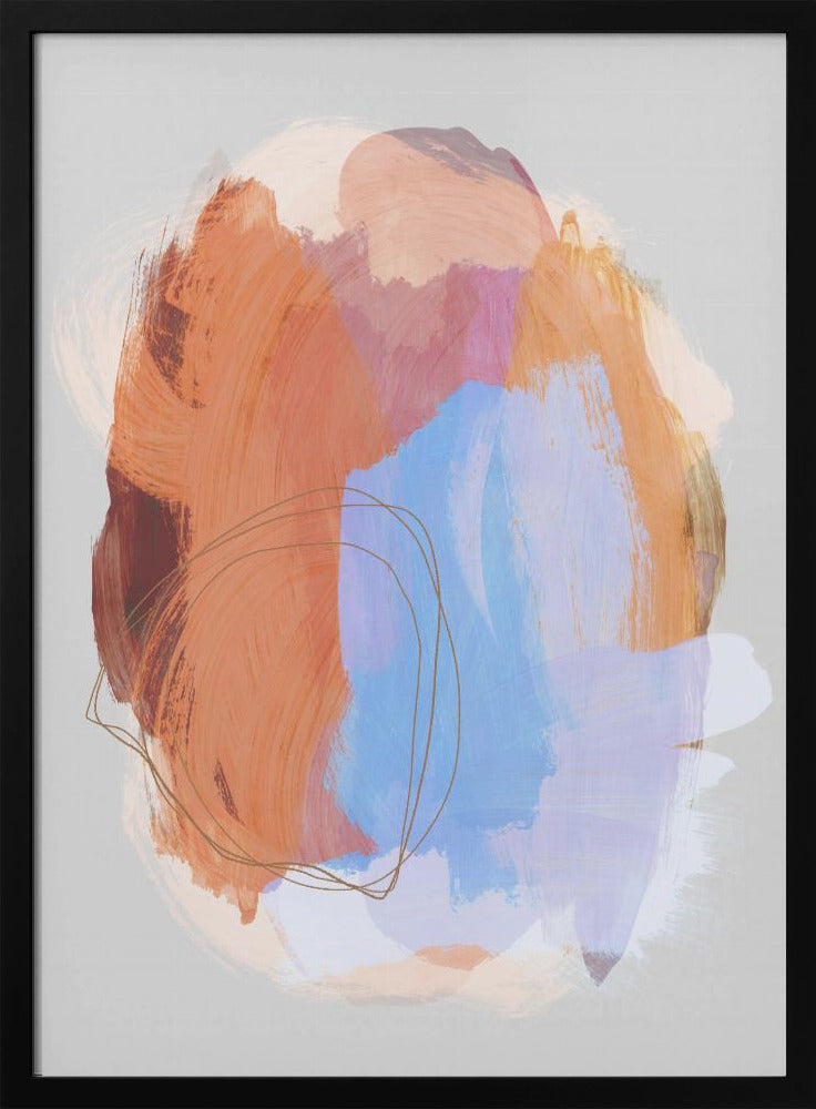 Abstract Brush Strokes 38Z | Poster